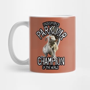 Parkour Squirrel - funny freerunning Mug